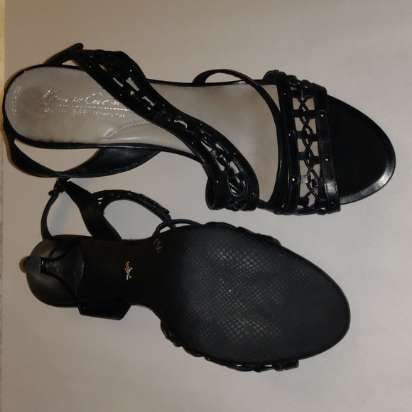 Kenneth Cole high heels leather sandals - Picture 3 of 4